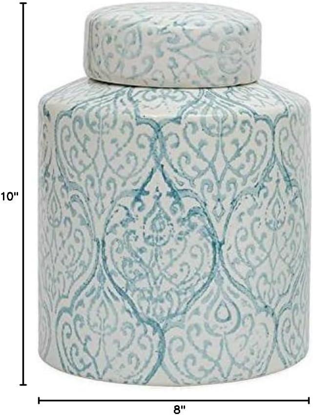 Ceramic Ginger Jar (10-1/8") - Storied Home