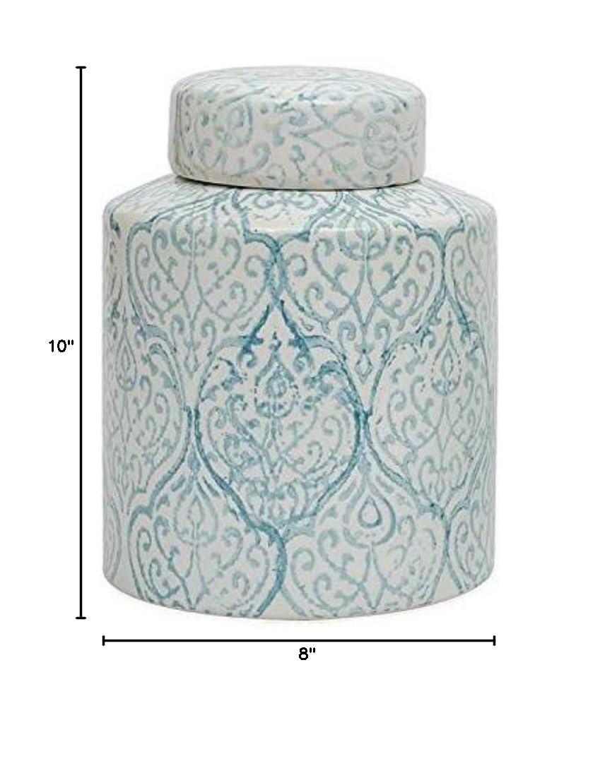 Ceramic Ginger Jar (10-1/8") - Storied Home