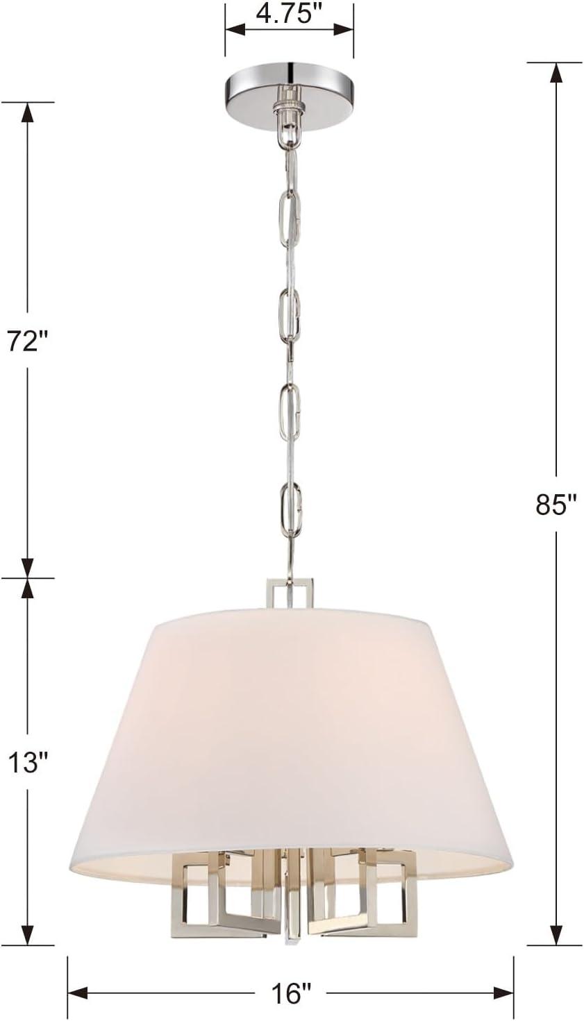 Crystorama Lighting Westwood 5 - Light Chandelier in  Polished Nickel