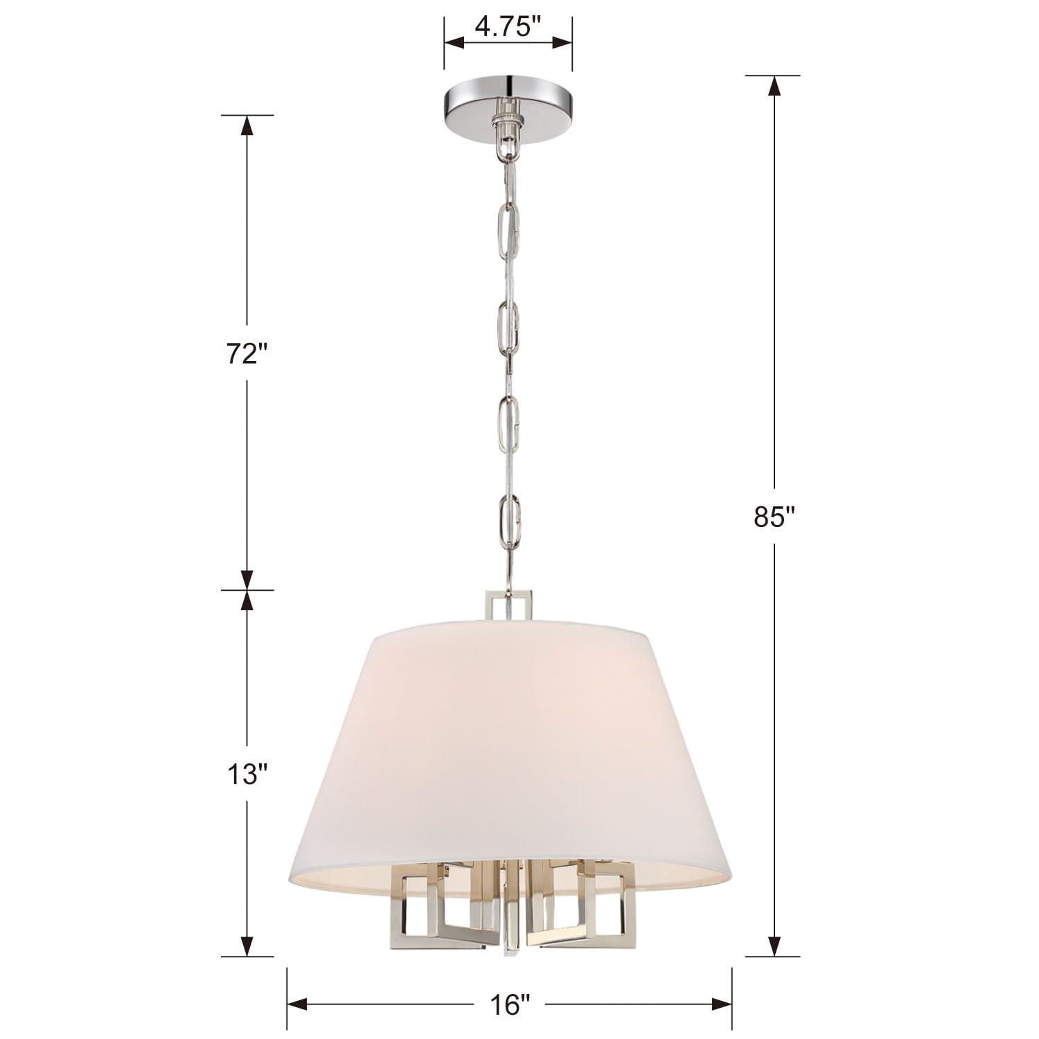 Crystorama Lighting Westwood 5 - Light Chandelier in  Polished Nickel