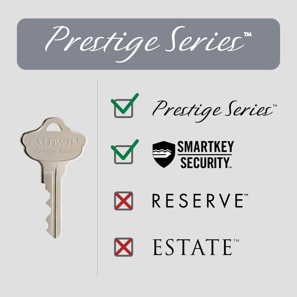 Prestige Complete Entry Lever Set with Single Cylinder Deadbolt and Door Lever