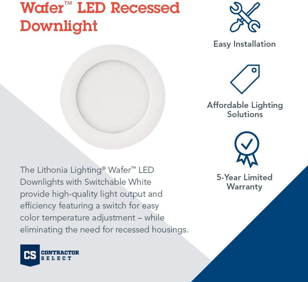 Wafer 4'' LED Retrofit Recessed Lighting Kit