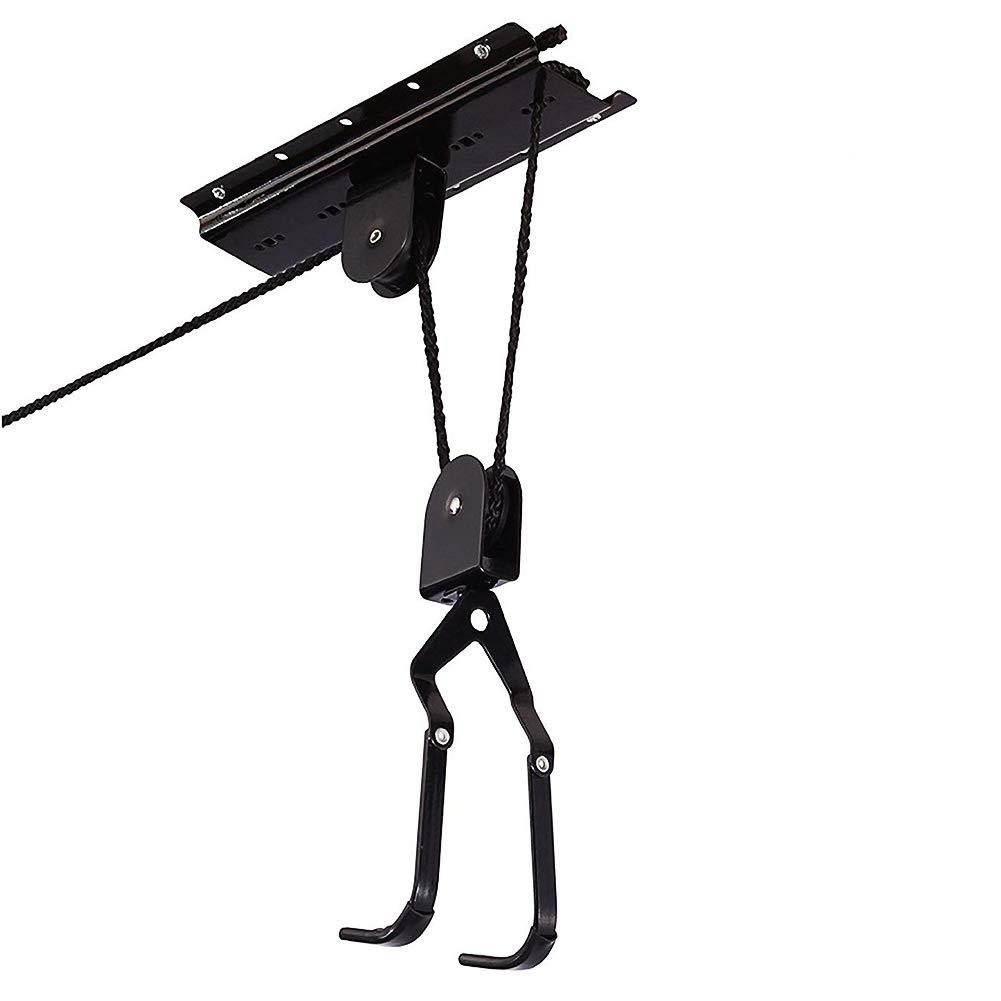 ENROSLU Bike Lift Hoist For Garage Storage,100 lb Capacity Heavy Duty Ceiling Mountain Bicycle Hanger Pulley Rack