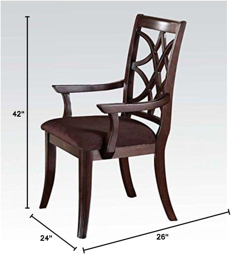 Keenan Side Chair, Walnut Finish, Set Of 2