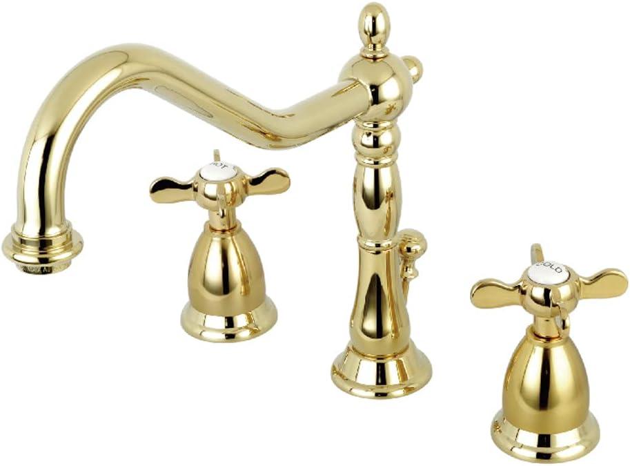 Essex Polished Brass 8-inch Widespread Bathroom Faucet