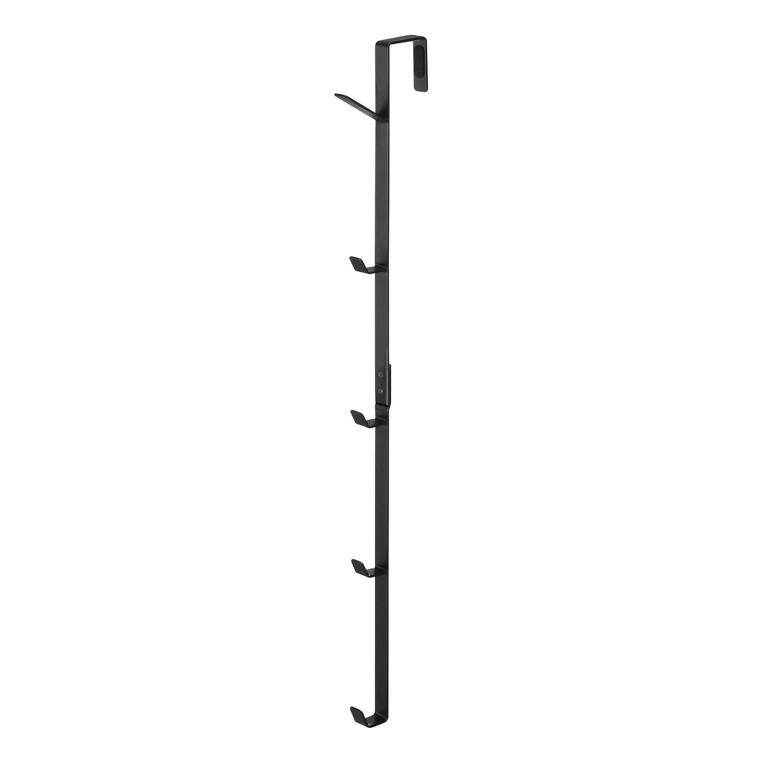 Yamazaki Home Over The Door Hooks - Vertical Hanging Coat Rack, Steel, Over-the-Door