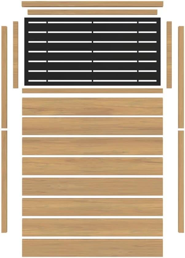 Barrette Outdoor Living 73.38'' H x 49.65'' W Vinyl Fencing Kits