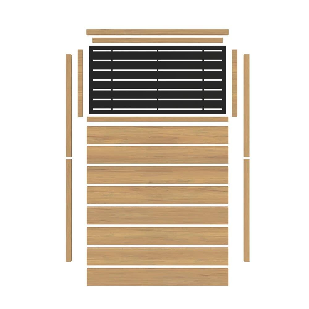 Barrette Outdoor Living 73.38'' H x 49.65'' W Vinyl Fencing Kits