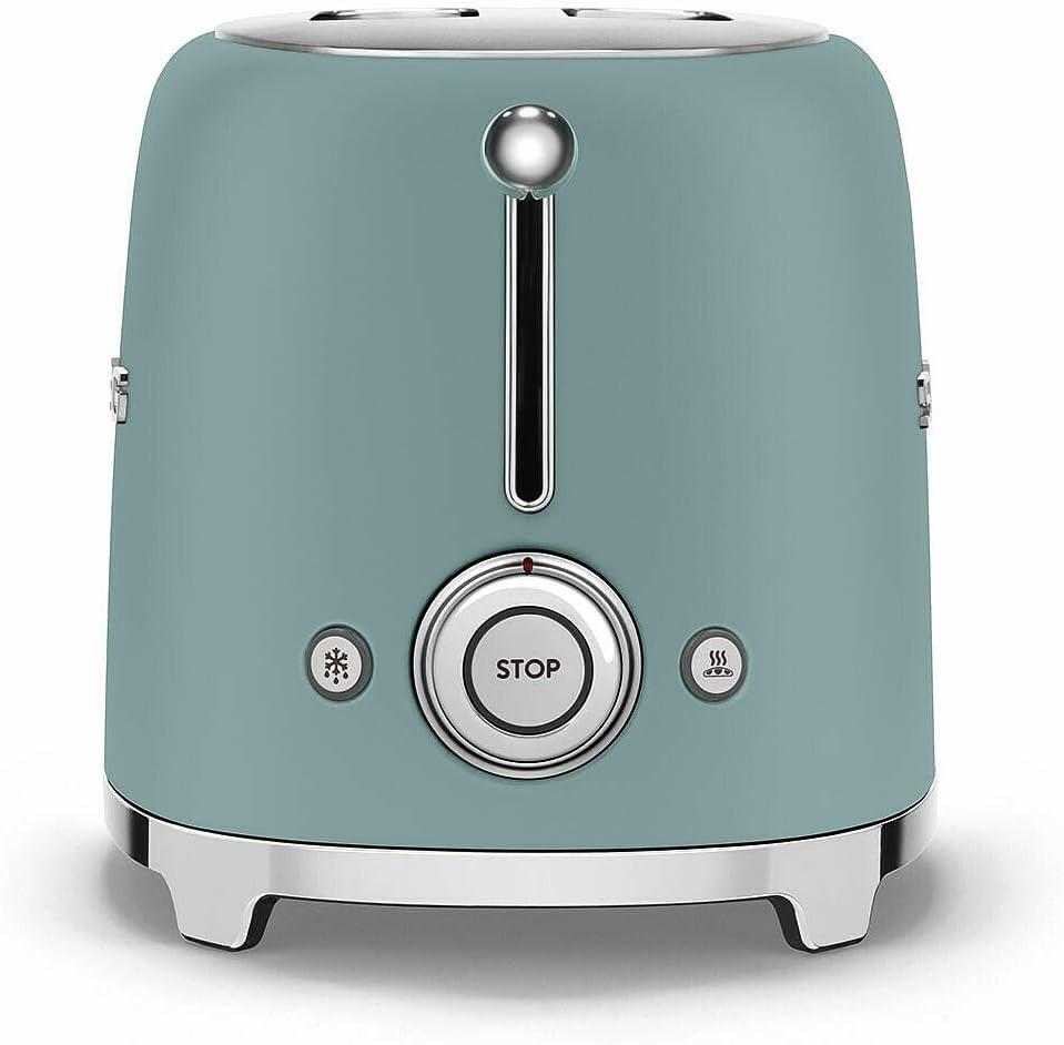 SMEG Matte Jade Green 2-Slice Retro Toaster
