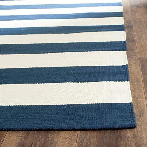 Montauk MTK712 Hand Woven Indoor Area Rug - Navy/Ivory - 5'x8' - Safavieh