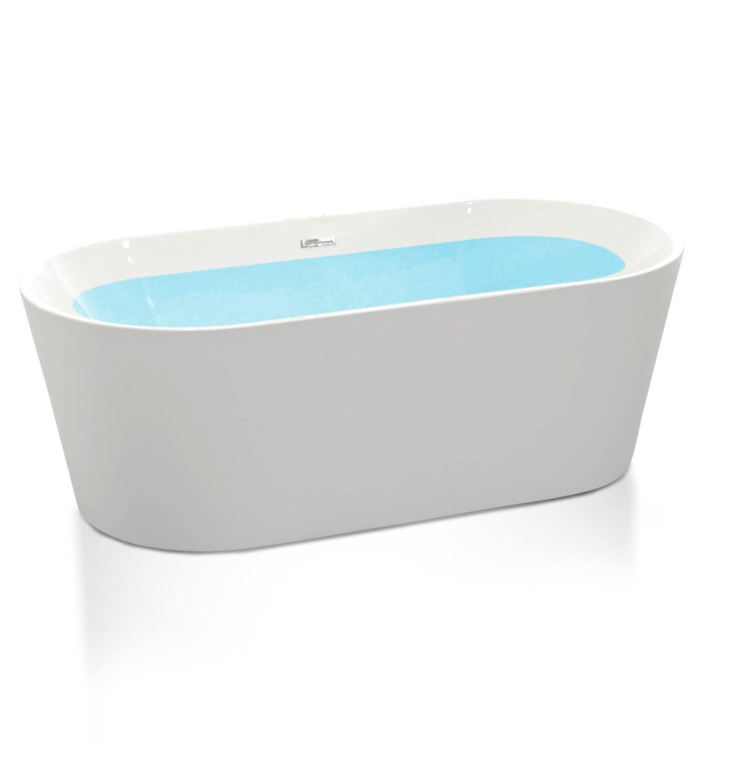 Chand Series 67'' x 32'' Freestanding Soaking Acrylic Bathtub