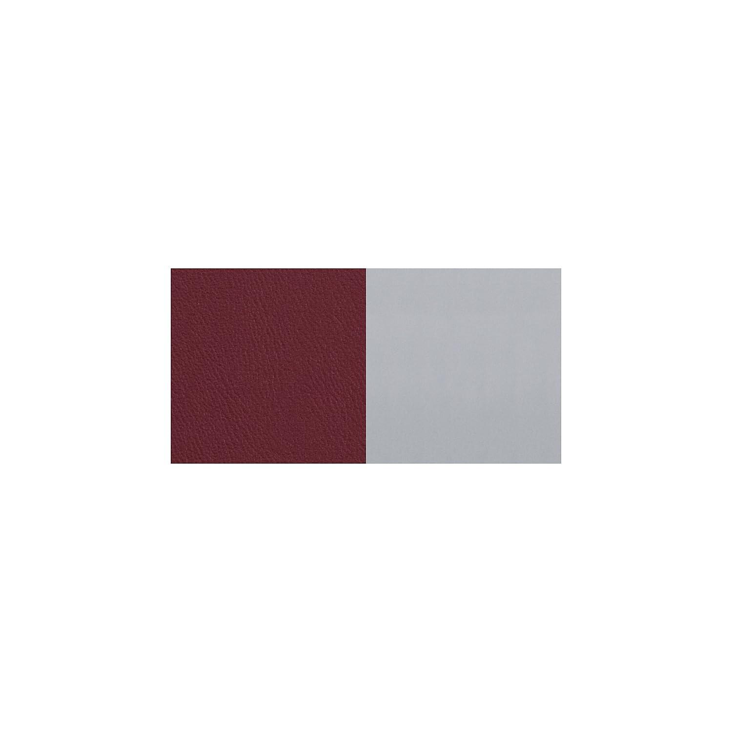 BizChair Silver Slat Back Metal Restaurant Chair - Burgundy Vinyl Seat