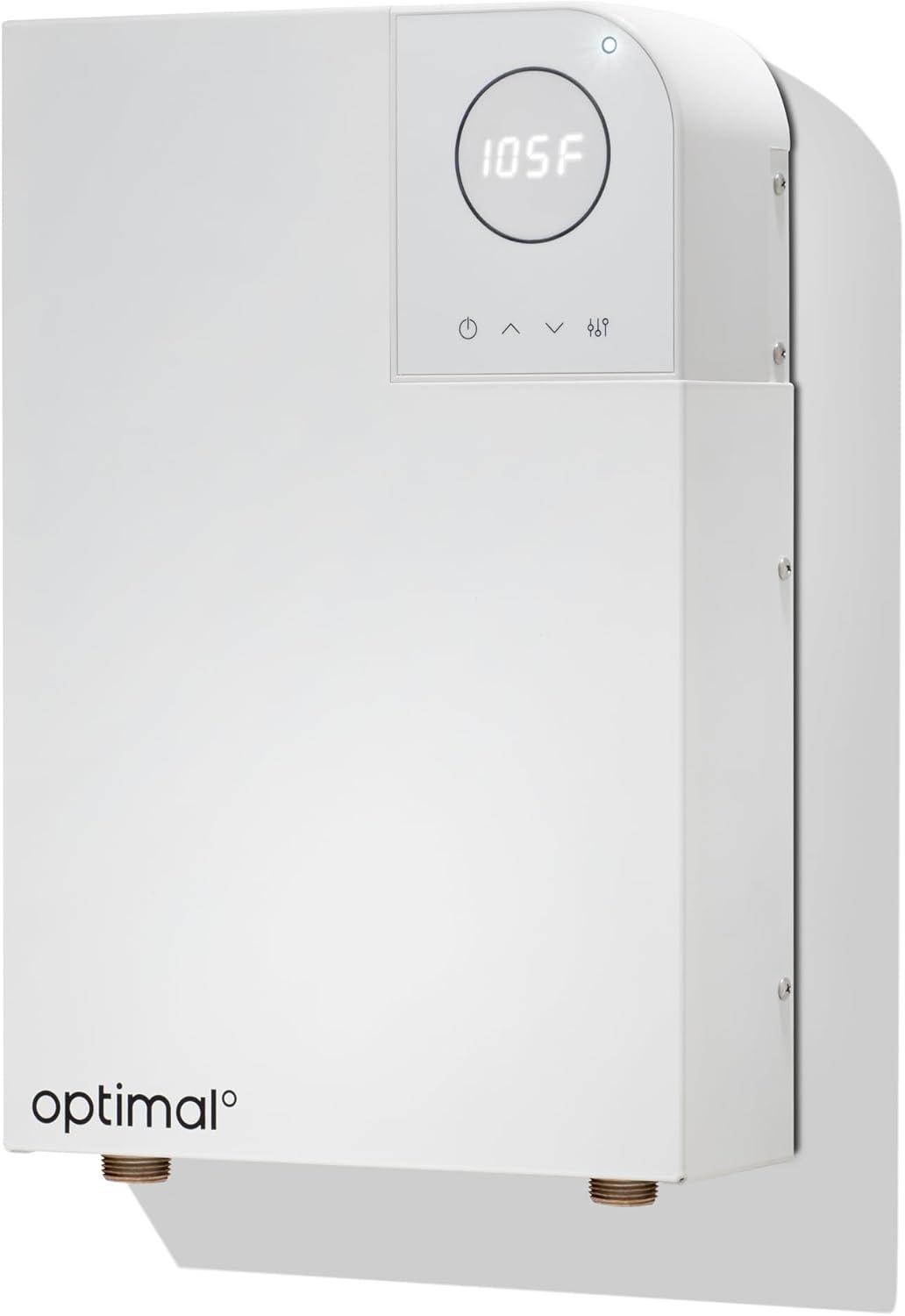 Optimal 18kW White Electric Tankless Water Heater