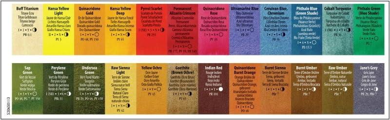 Daniel Smith Extra Fine Watercolor Half Pan Paint Set, 24-Colors & 24 Empty Half Pans