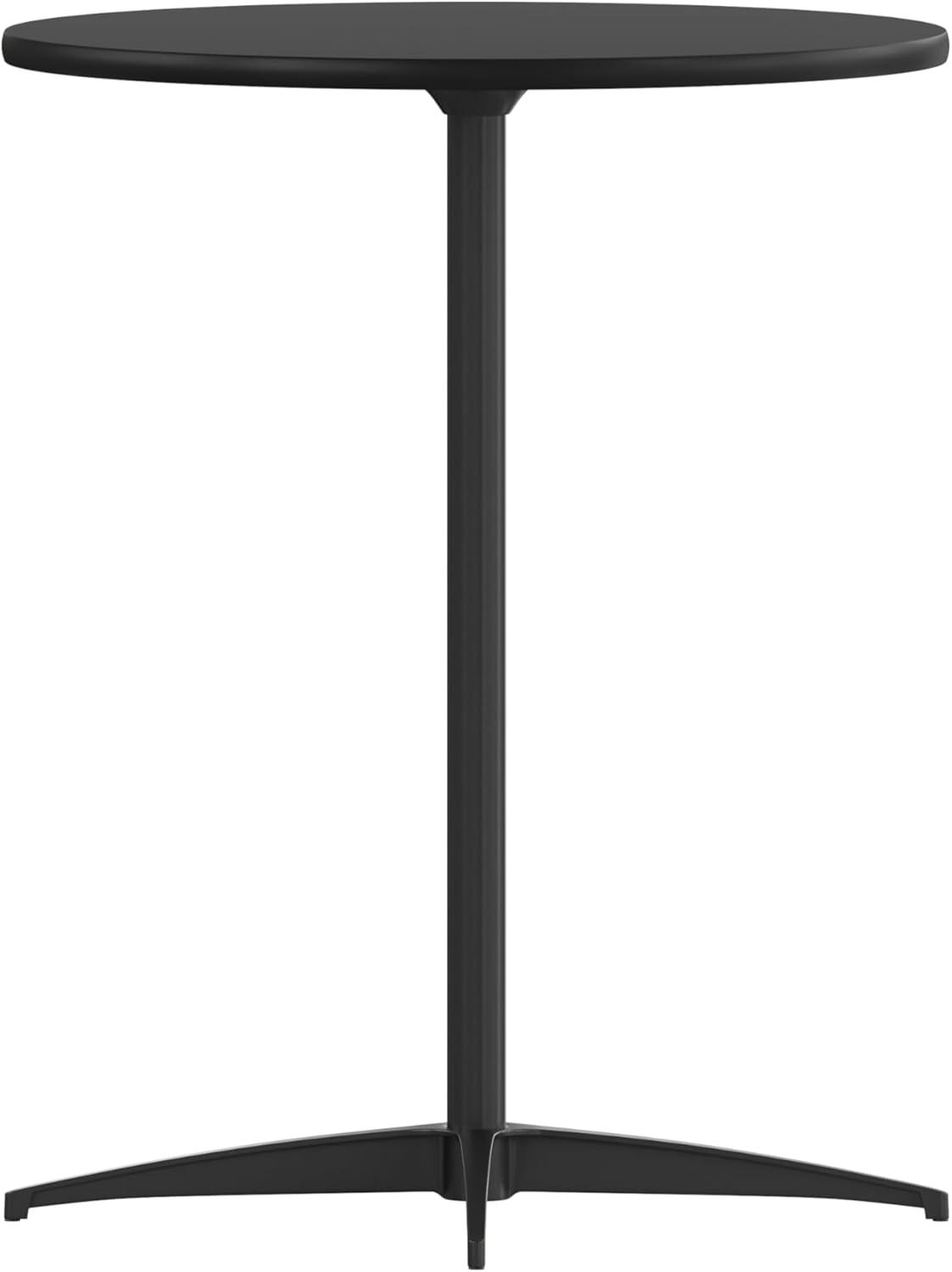 Flash Furniture Marrel Round Wood Cocktail Table with Columns by Flash Furniture