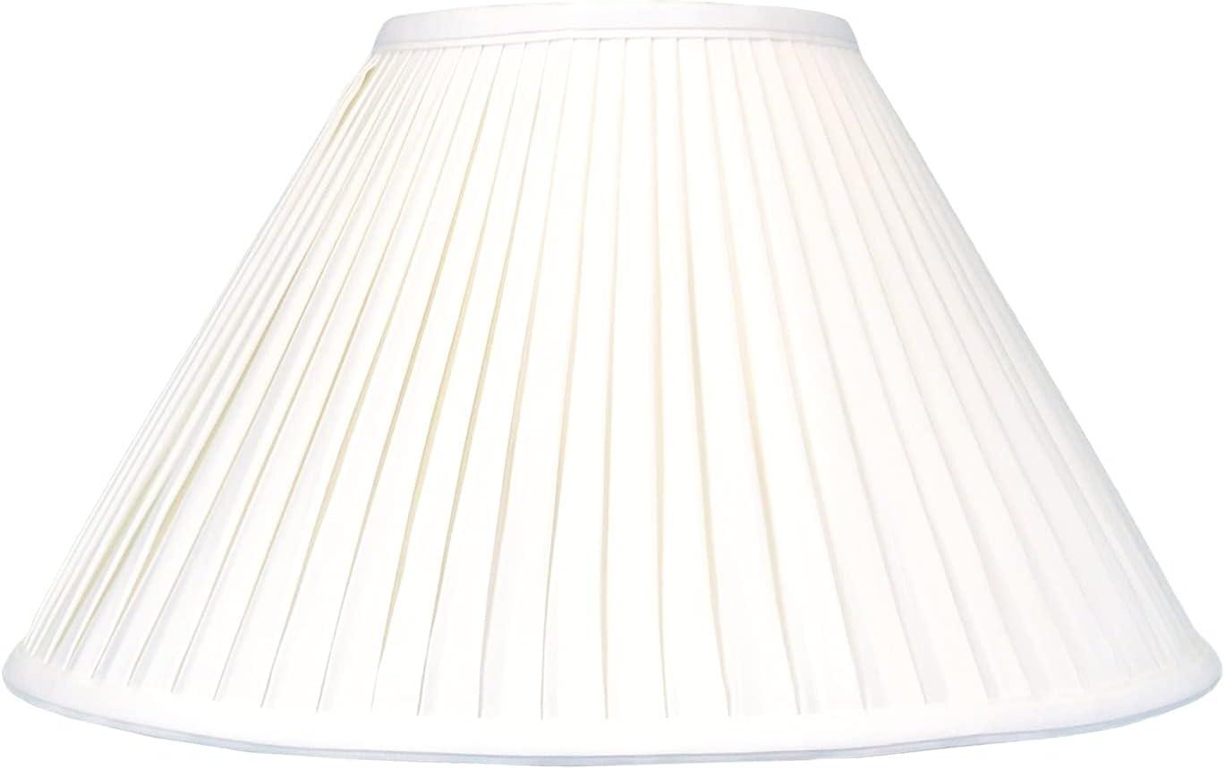 Royal Designs 18" Coolie Empire Side Pleat Lamp Shade White