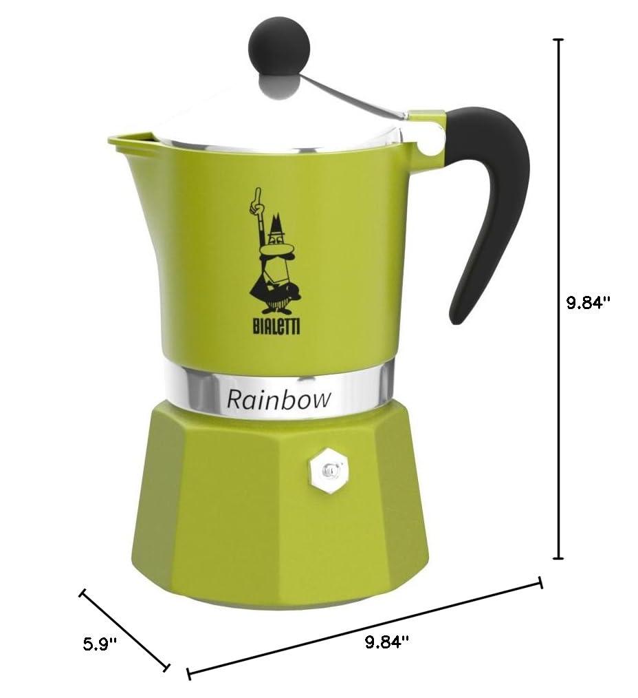 Bialetti Moka Express Rainbow Percolator Coffee Maker