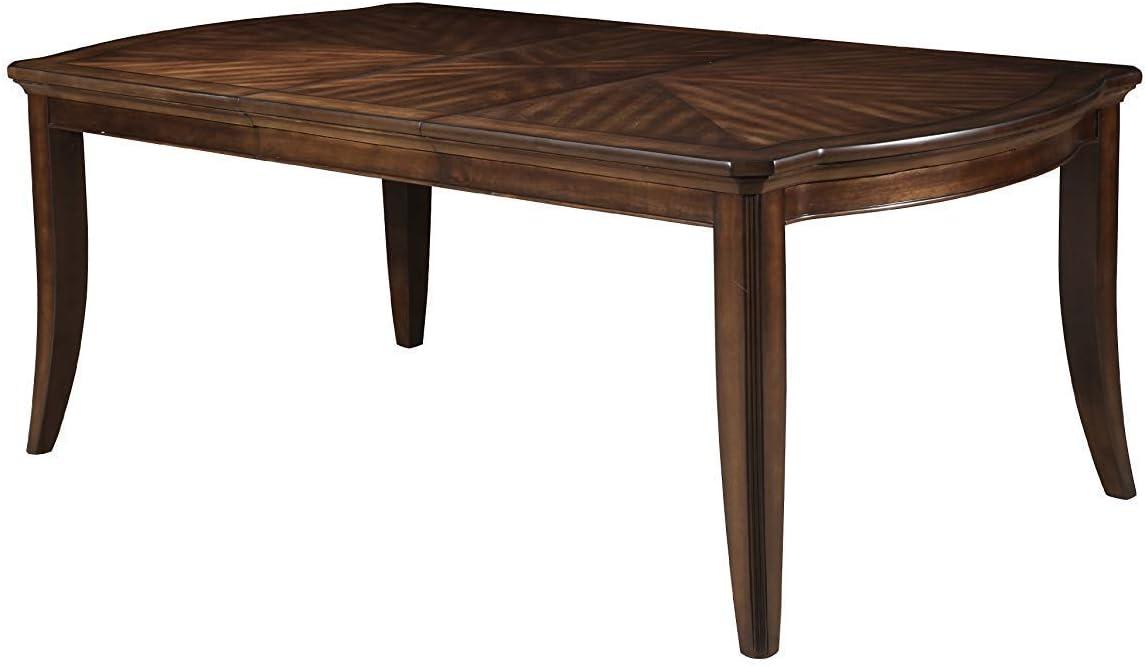 Dark Walnut Extendable Rectangular Dining Table