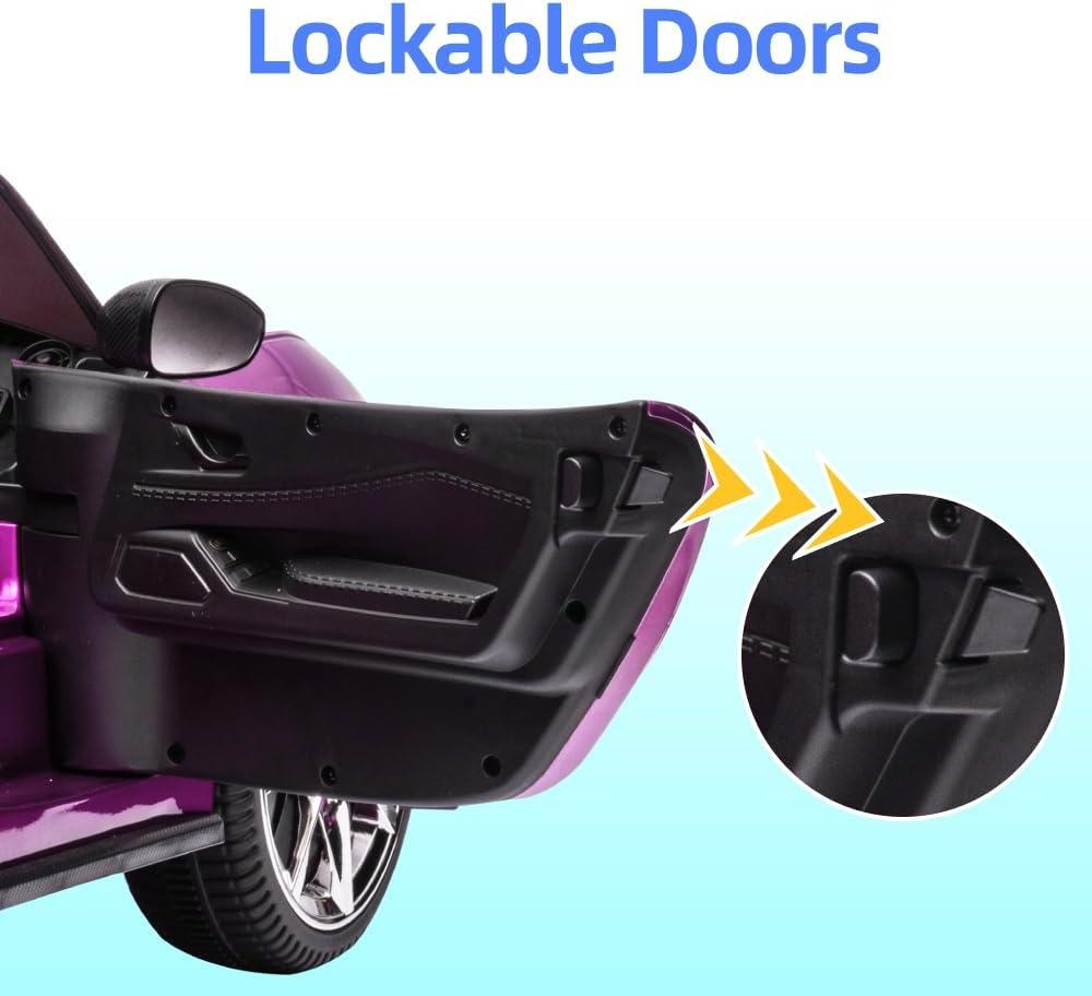 Coche para Niños, mazda mx-5 rf, Coche para Montar con Motor de 12 V con control remoto de 2,4 G, Coche de Juguete Eléctrico de Velocidad Ajustable para Niños de 3 a 6 Años, Blanco