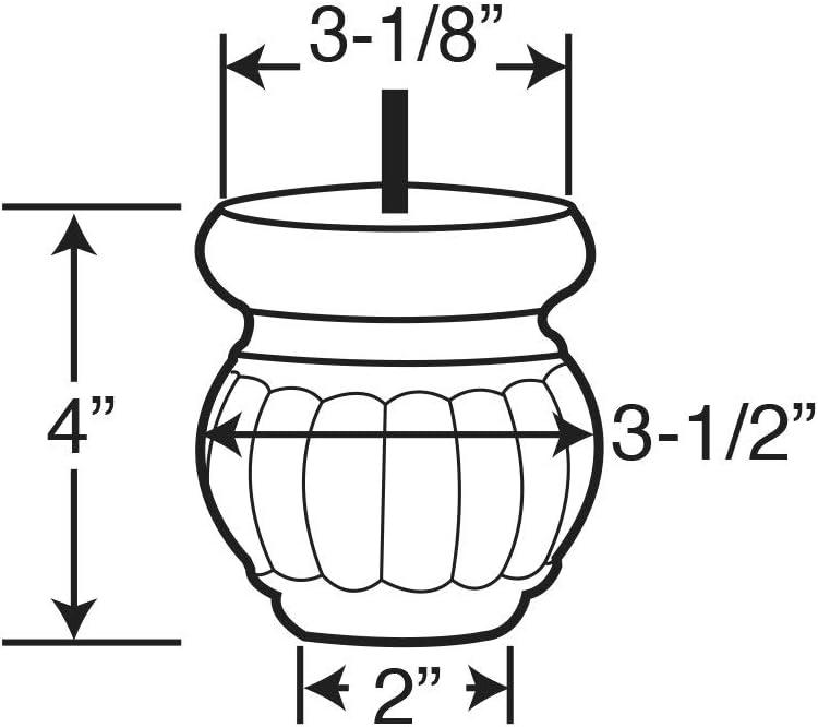 Unfinished Solid Hardwood Round Bun Foot for Furniture