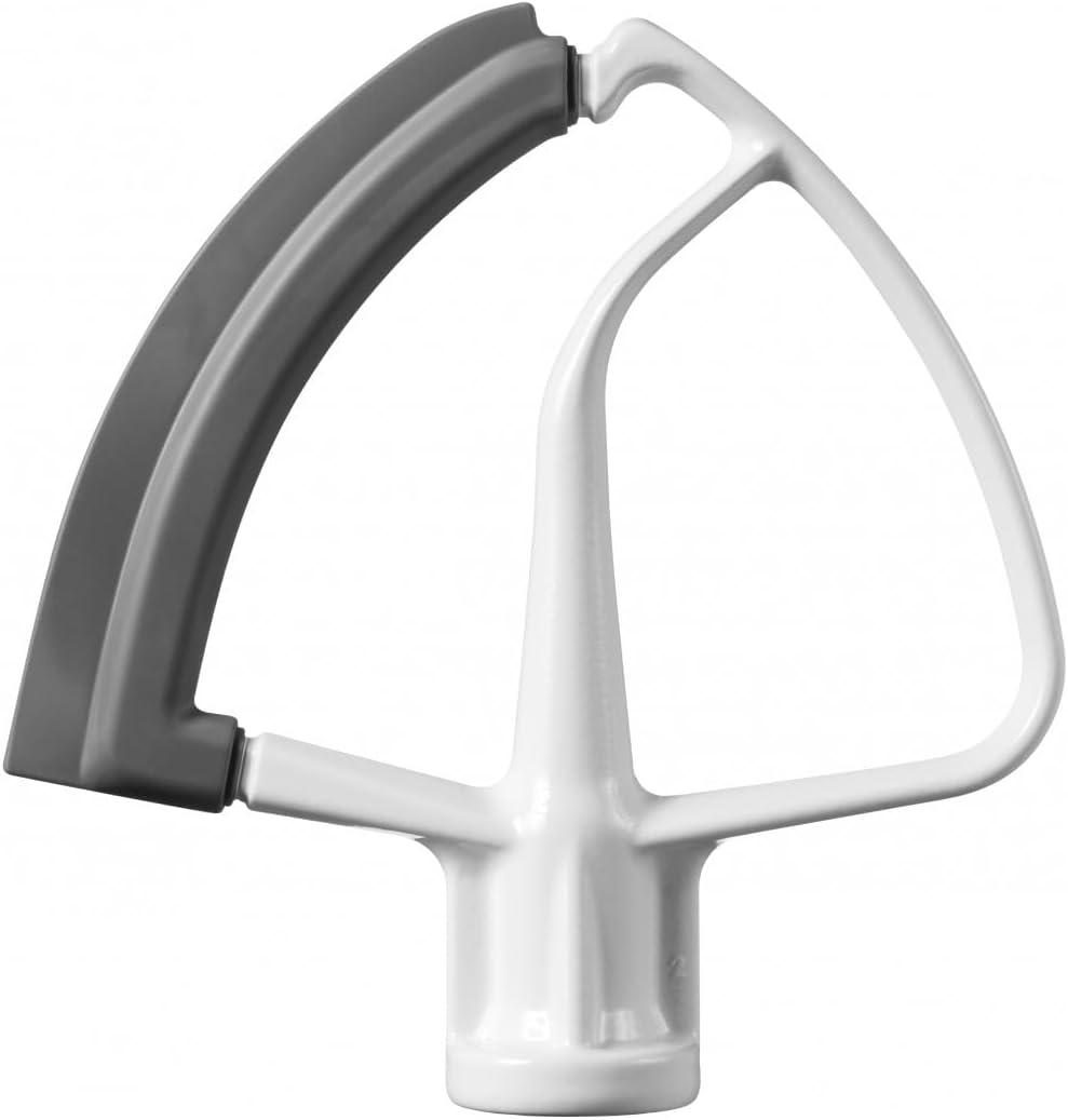 KitchenAid 5qt Tilt-Head Flex Edge Beater- KFE5T: Mixer Paddle Attachment, Dishwasher-Safe, Metal, White