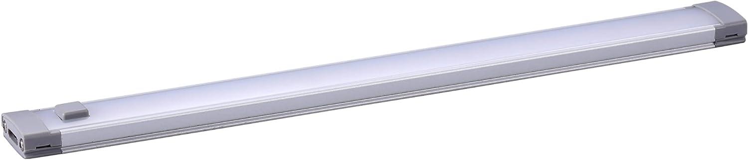 Gray 9-Inch LED Under-Cabinet Light Bar with Timer