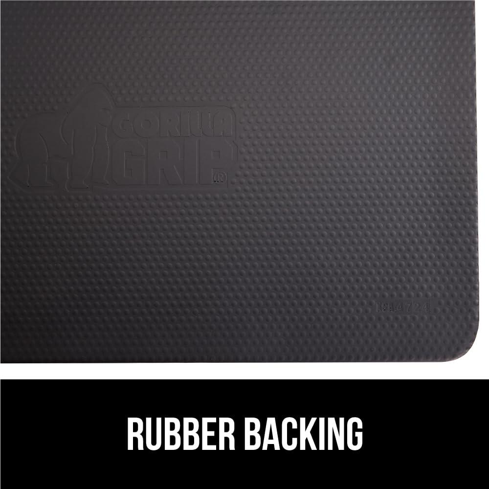 Gorilla Grip Original Premium Anti Fatigue Comfort Mat, Ergonomically Engineered, Extra Support and Thick, Kitchen and Office Standing Desk, 32x20 Inches, Black