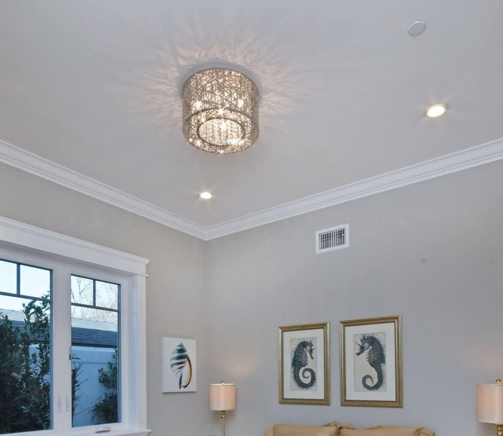 ET2 Lighting Inca 7 - Light Flush Mount in  Polished Chrome