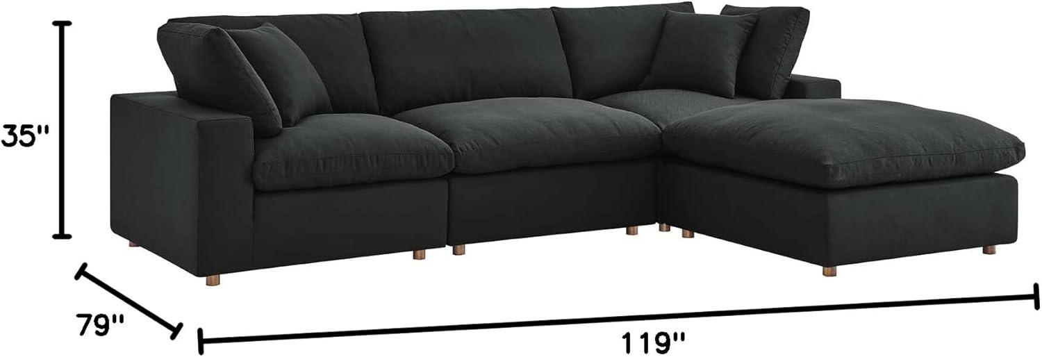 Modway Copper Grove Hrazdan Down-filled 4-piece Sectional Sofa Set
