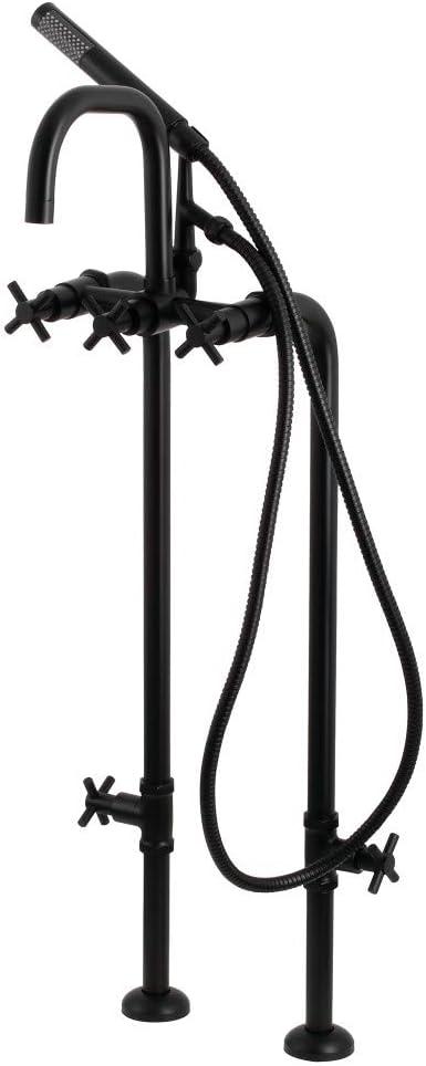 Kingston Brass Concord Freestanding Tub Faucet with Supply Line and Stop Valve