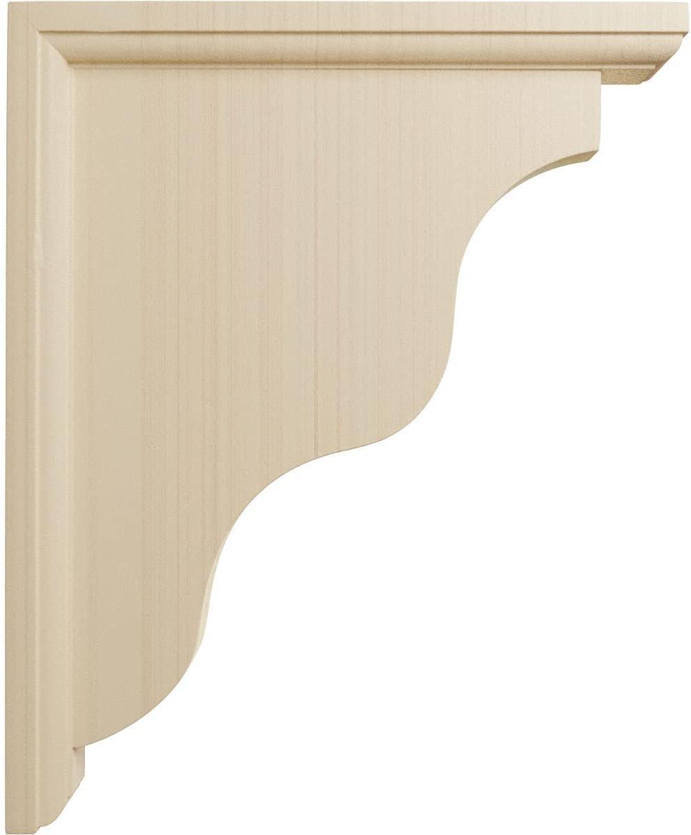 Ekena Millwork 1 1/2"W x 9"D x 11"H Hamilton Traditional Bracket, Rubberwood