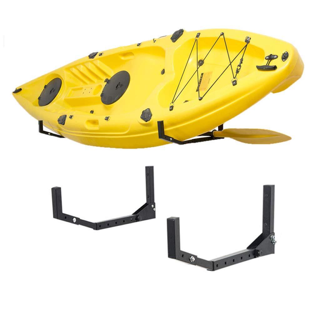 Wallmaster Kayak Storage Hooks Hangers, Adjustable Kayak Garage Storage Rack Wall Mount Heavy Duty Hooks for Canoe, Kayak, Paddle Board, Surfboard, Snowboard
