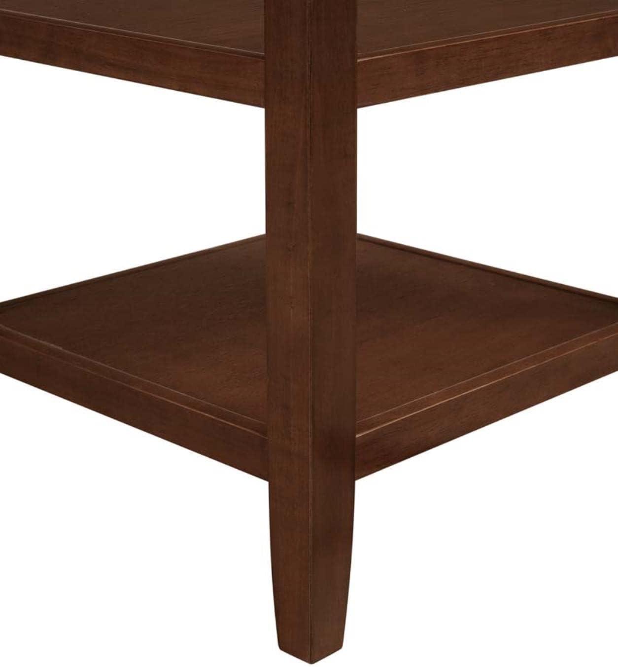 Convenience Concepts Tribeca End Table with Shelves, Espresso