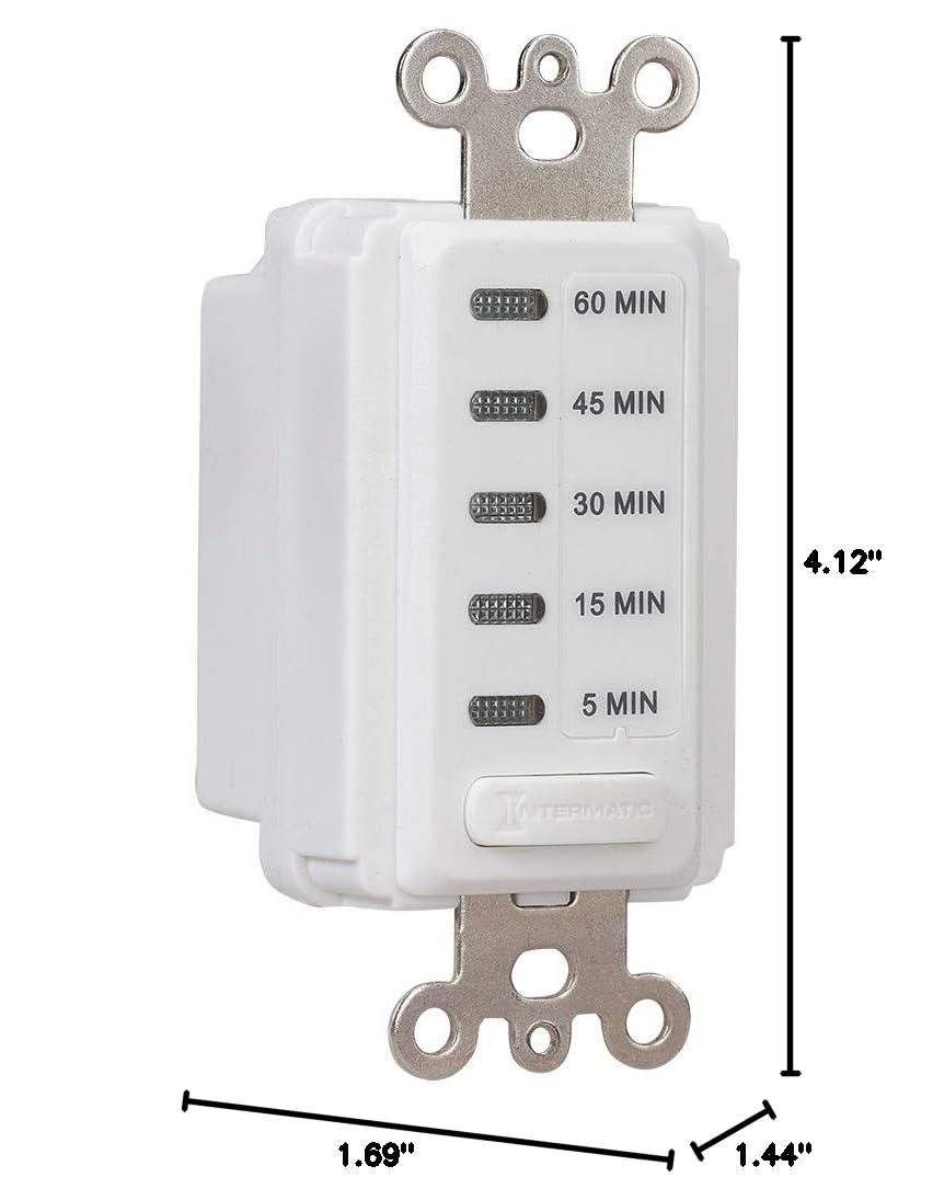 White Electronic In-Wall Countdown Auto-Off Timer