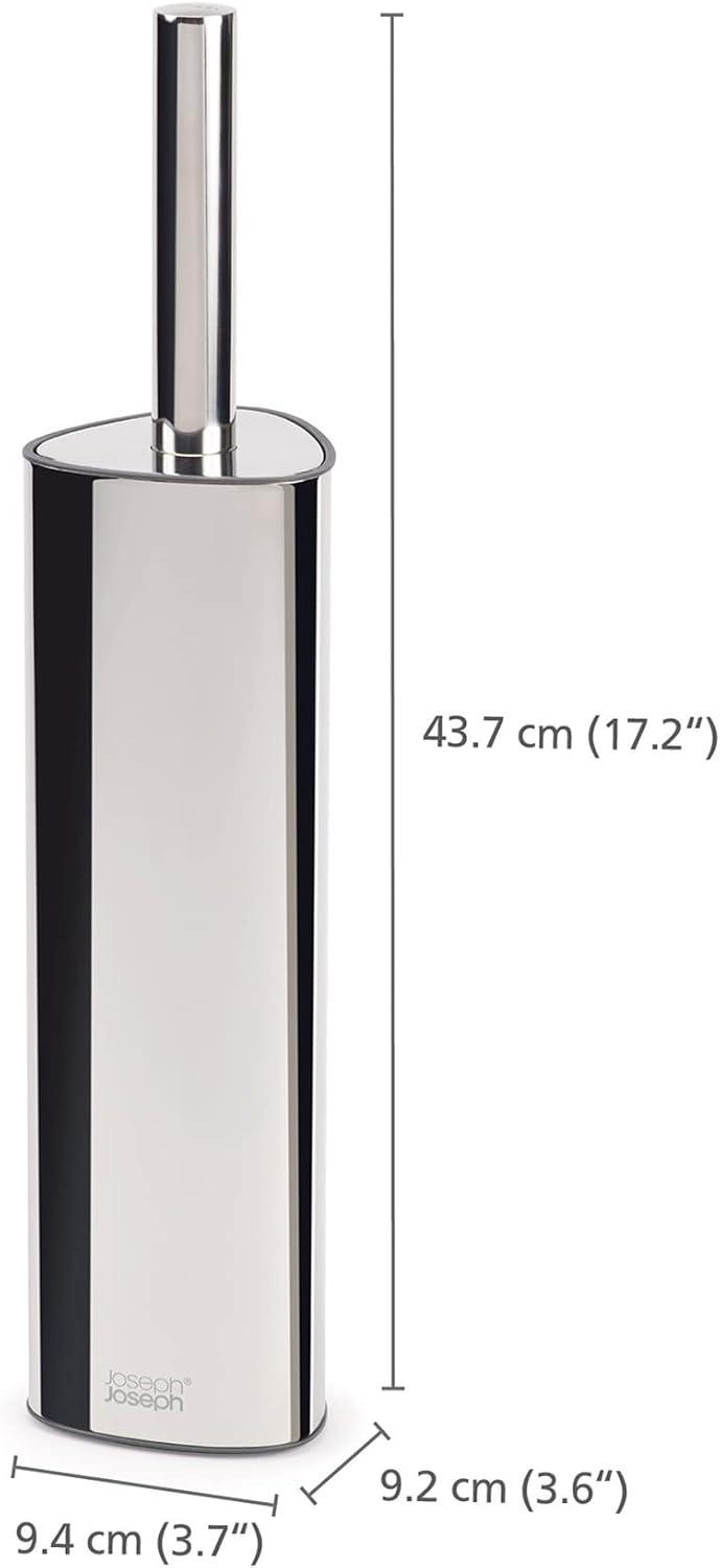 Joseph Joseph Joseph Joseph Flex Luxe Toilet Brush with Stainless Steel Finish