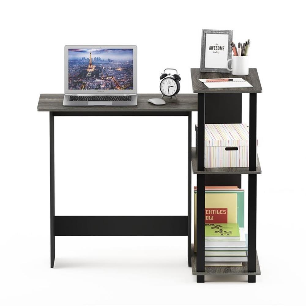 Furinno Abbott Corner Computer Desk with Bookshelf, 16086R1