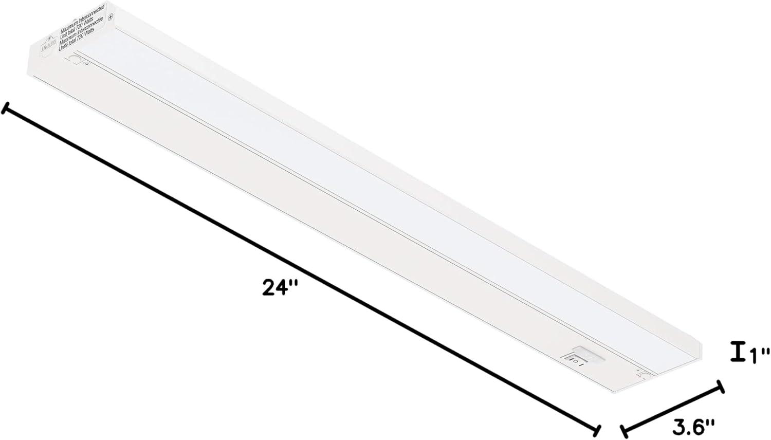 Inlight 24-inch 3 Color Levels Dimmable LED Under Cabinet Lighting, 2700K/ 3000K/4000K