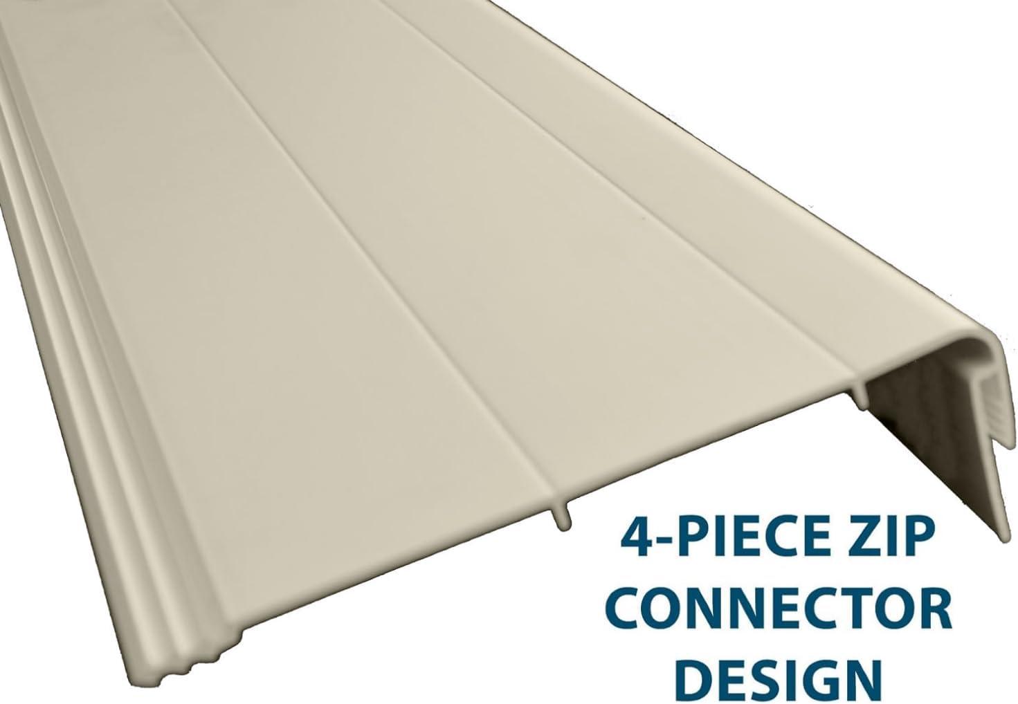 Weatherables 4x4 Vinyl Post Wrap – Weatherproof Premium Outdoor Vinyl Porch Post Wrap for Quickly Refreshing Existing Deck, Patio, and Porch Posts (4"x4"x96", Tan)