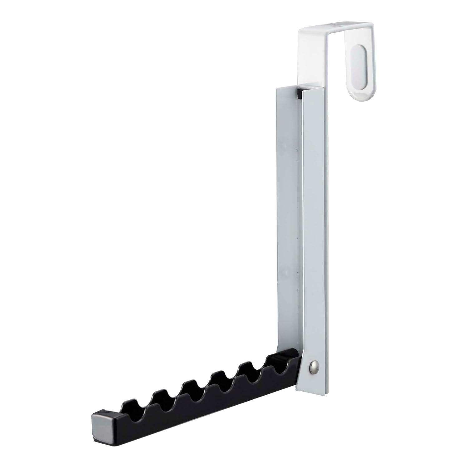 Yamazaki Home Over The Door Hooks - Folding Hanging Coat Rack, Steel, Over-the-Door