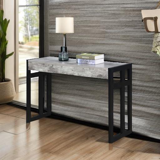 Convenience Concepts Monterey Console Table, Faux Birch/Black