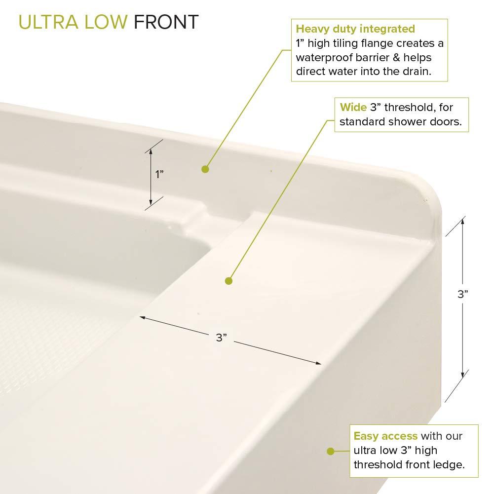 30'' W 60'' D Rectangular Single Shower Base
