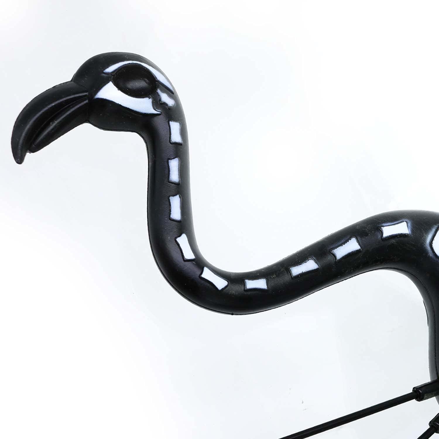 Giftexpress Black Halloween Flamingo Skeleton Outdoor Decor (4 Count)