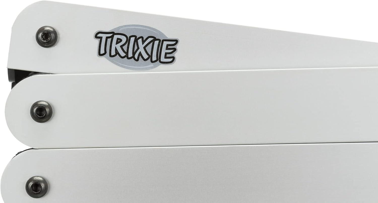 TRIXIE TRIXIE Heavy Duty Foldable 4 Step Pet Stairs, Lightweight Aluminum Portable Steps