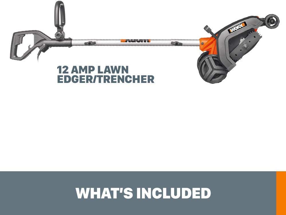 Worx WG896 12 Amp 7.5" Electric Lawn Edger & Trencher
