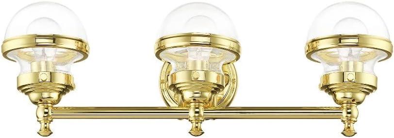 Livex Lighting Oldwick 3 - Light Vanity in  Polished Brass