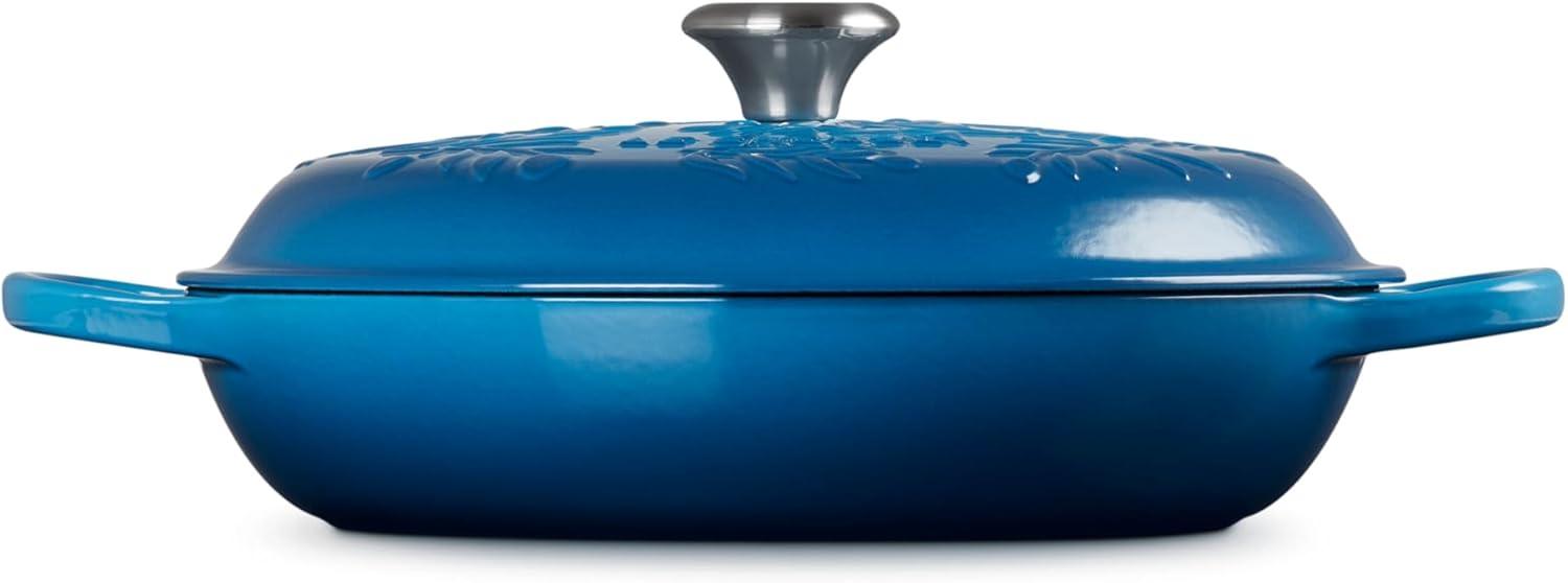 Le Creuset Le Creuset Signature Enameled Cast Iron Olive Branch Collection with Embossed Lid