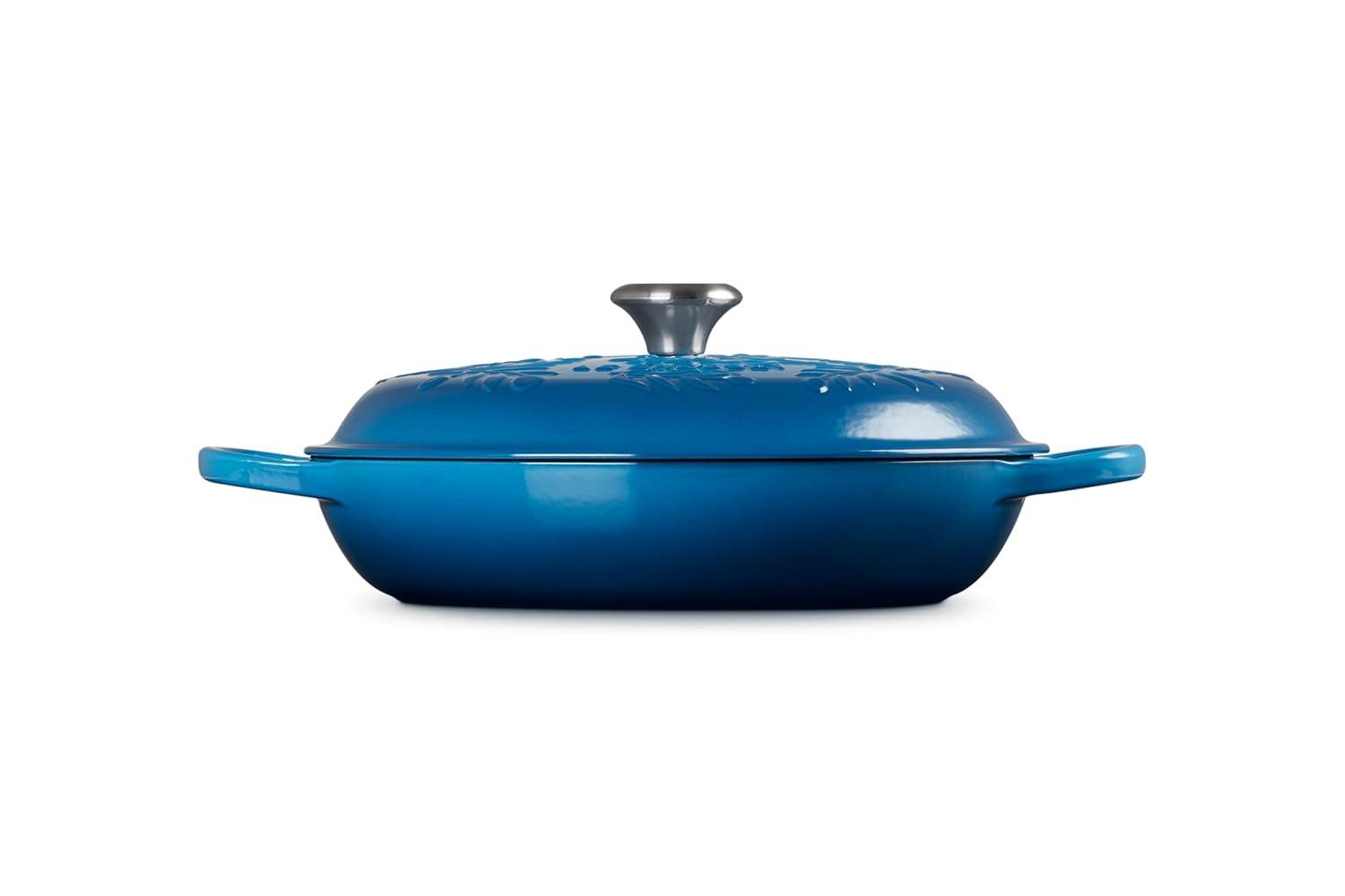 Le Creuset Le Creuset Signature Enameled Cast Iron Olive Branch Collection with Embossed Lid