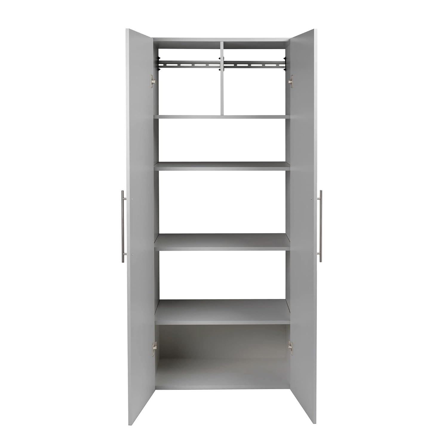 30" Hangups Large Storage Cabinet White - Prepac: Wall Mounted, Workshop & Office Organizer