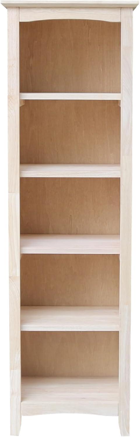 Shaker Bookcase Unfinished Brown - International Concepts