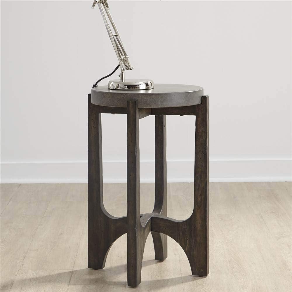 Cascade Dark Brown Chair Side Table